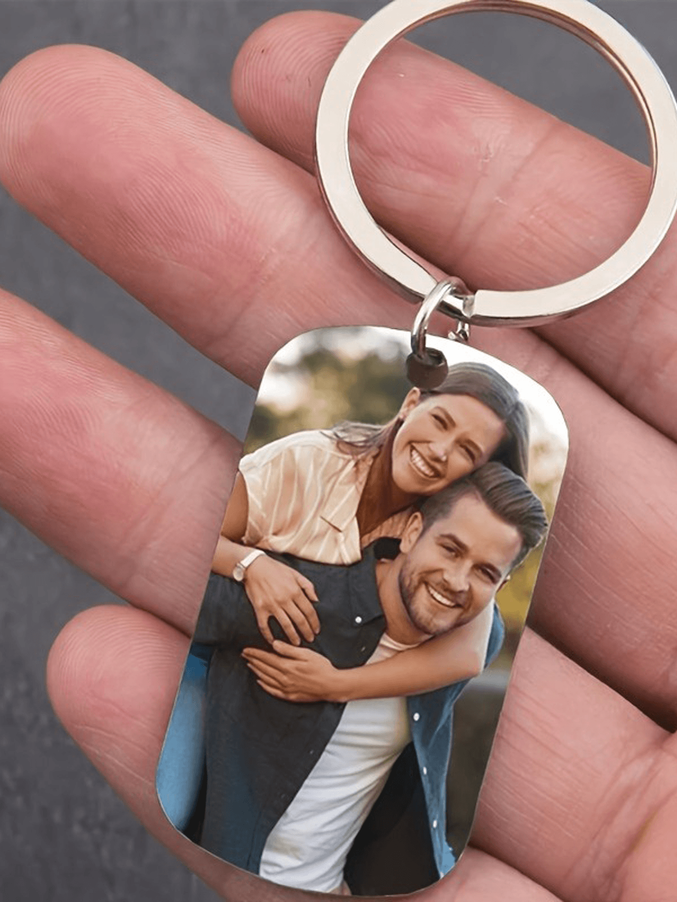 Personalized Photo Memory Key Ring